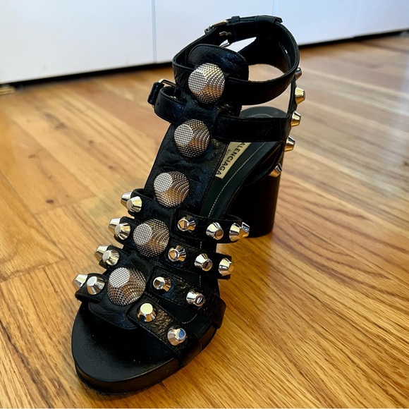 Balenciaga Arena Studded Gladiator Sandals - Picture 6 of 9